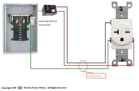 how to wire a 20 amp junction box|20 amp outdoor outlet.